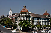 Yangon Myanmar. Old colonial buildings on Strand Rd.